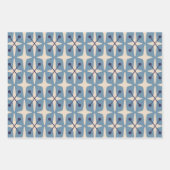Mid Century Modern Starburst Pattern Inpakpapier Vel (Voorkant 3)