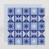 Mid Century Modern Starburst Pattern Kaart (Voorkant / Achterkant)