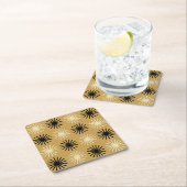 Mid Century Modern Starburst Pattern Kartonnen Onderzetters (Insitu)