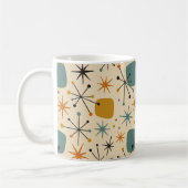 Mid Century Modern Starburst Pattern Koffiemok (Links)