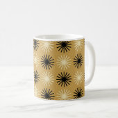 Mid Century Modern Starburst Pattern Koffiemok (Voorkant rechts)