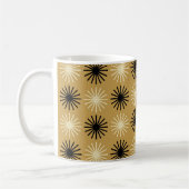 Mid Century Modern Starburst Pattern Koffiemok (Links)
