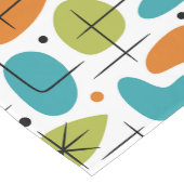 Mid Century Modern Starburst Pattern Korte Tafelloper (Hoek)