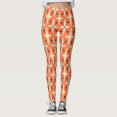Mid Century Modern Starburst Pattern Leggings (Voorkant)