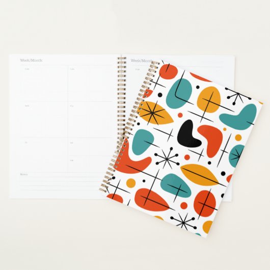 Mid Century Modern Starburst Pattern Planner (Display)