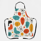 Mid Century Modern Starburst Pattern Schort (Voorkant)