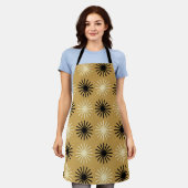 Mid Century Modern Starburst Pattern Schort (Gedragen)