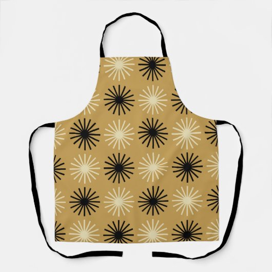 Mid Century Modern Starburst Pattern Schort (Voorkant)
