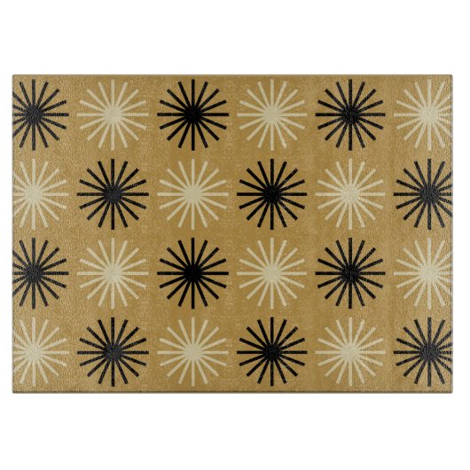 Mid Century Modern Starburst Pattern Snijplank (Voorkant)
