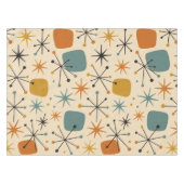 Mid Century Modern Starburst Pattern Tafelkleed (Voorkant (Horizontaal))