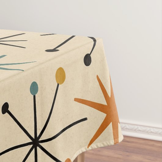 Mid Century Modern Starburst Pattern Tafelkleed (Voorbeeld)