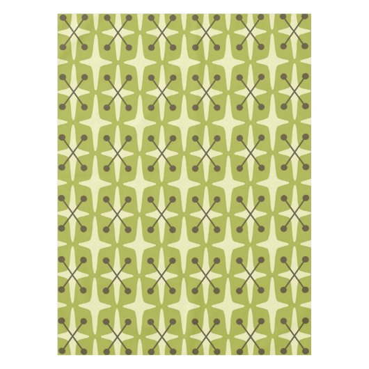 Mid Century Modern Starburst Pattern Tafelkleed (Voorkant)