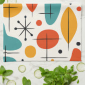 Mid Century Modern Starburst Pattern Theedoek (Gevouwen)