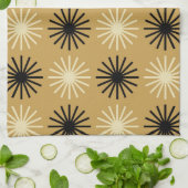 Mid Century Modern Starburst Pattern Theedoek (Gevouwen)