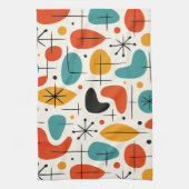 Mid Century Modern Starburst Pattern Theedoek (Verticaal)