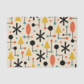 Mid Century Modern Starburst Pattern Tissuepapier (Voorkant)