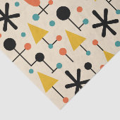 Mid Century Modern Starburst Pattern Tissuepapier (Detail)