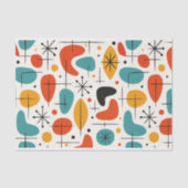 Mid Century Modern Starburst Pattern Tissuepapier (Voorkant)