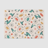 Mid Century Modern Starburst Pattern Tissuepapier (Voorkant)