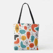 Mid Century Modern Starburst Pattern Tote Bag (Achterkant)