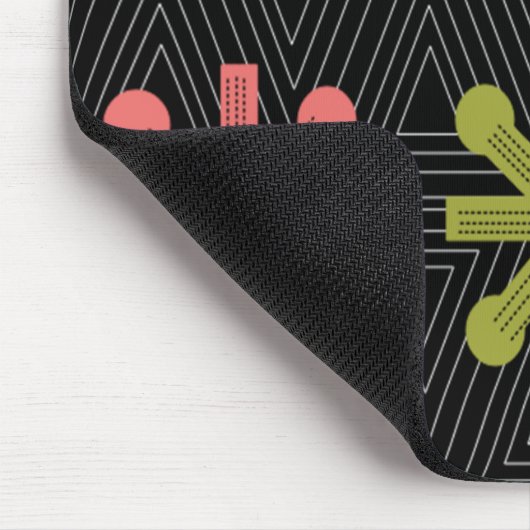 Mid-Century Modern Starburst Quilt Muismat (Hoek)