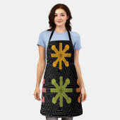 Mid-Century Modern Starburst Quilt Schort (Gedragen)