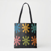 Mid-Century Modern Starburst Quilt Tote Bag (Voorkant)