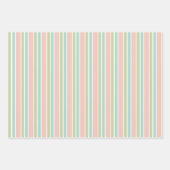 Mid Century Modern Starbursts en Stripes Pastel Inpakpapier Vel (Voorkant 2)