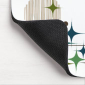 Mid Century Modern Starbursts en Wereldbollen Muis Muismat (Hoek)