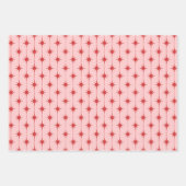 Mid Century Modern Stars and Dots Atomic Pattern Inpakpapier Vel (Voorkant)