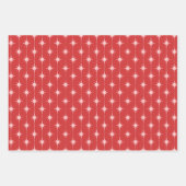 Mid Century Modern Stars and Dots Atomic Pattern Inpakpapier Vel (Voorkant 3)