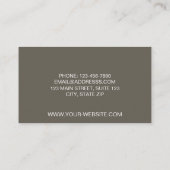 Mid Century Modern Stars 'Chartreuse' Visitekaartje (Achterkant)