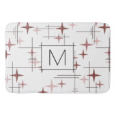 Mid Century Modern Stars Roze Badmat (Voorkant)