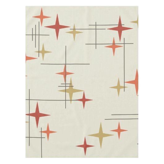 Mid Century Modern Stars Tafelkleed (Voorkant)