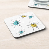 Mid Century Modern stijl, Atomic Starburst Bier Onderzetter (Linkerzijde)