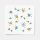 Mid Century Modern stijl, Atomic Starburst Servet (Voorkant)