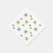 Mid Century Modern stijl, Atomic Starburst Servet (Hoek)