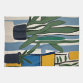 Mid Century Modern Stilleven Theedoek (Horizontaal)