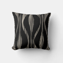 Mid Century Modern Striped Lounge Pattern Black