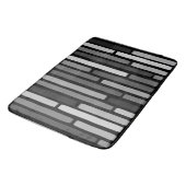 Mid Century Modern Stripes Black Badmat (Gekanteld)