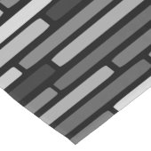 Mid Century Modern Stripes Black Korte Tafelloper (Hoek)