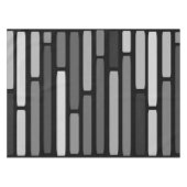 Mid Century Modern Stripes Black Tafelkleed (Voorkant (Horizontaal))