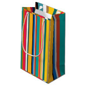 Mid-Century Modern Stripes  Klein Cadeauzakje (Achterkant Gekanteld)