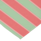 Mid-Century Modern Stripes Vakantie Korte Tafelloper (Hoek)