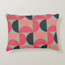 Mid-Century Modern Summer Sunset Accent Kussen