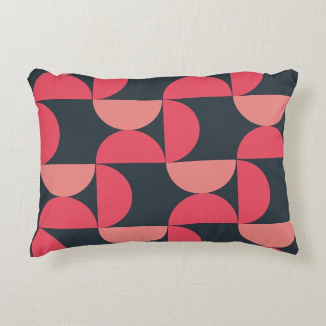 Mid-Century Modern Summer Sunset Accent Kussen (Voorkant)