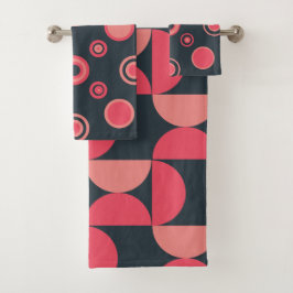 Mid-Century Modern Summer Sunset Bad Handdoek