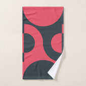 Mid-Century Modern Summer Sunset Bad Handdoek (Handdoek)