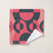 Mid-Century Modern Summer Sunset Bad Handdoek (Wasdoekje)