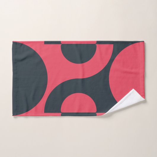 Mid-Century Modern Summer Sunset Bad Handdoek (Handdoek)